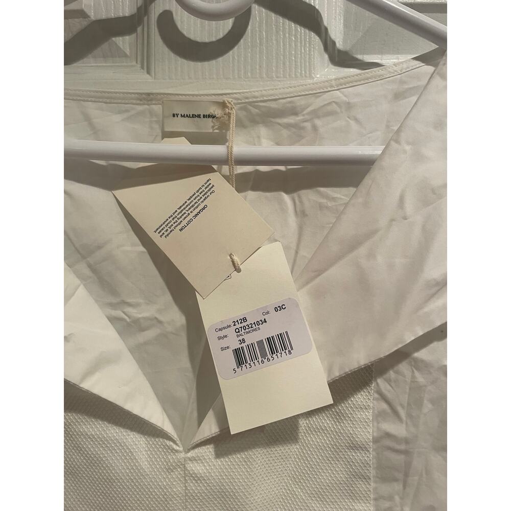 Marlene Birger Women's White Edanima Cotton-poplin Shirt Dress, A48